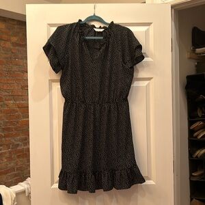 Lauren conrad dress polka dot with elastic bad waist